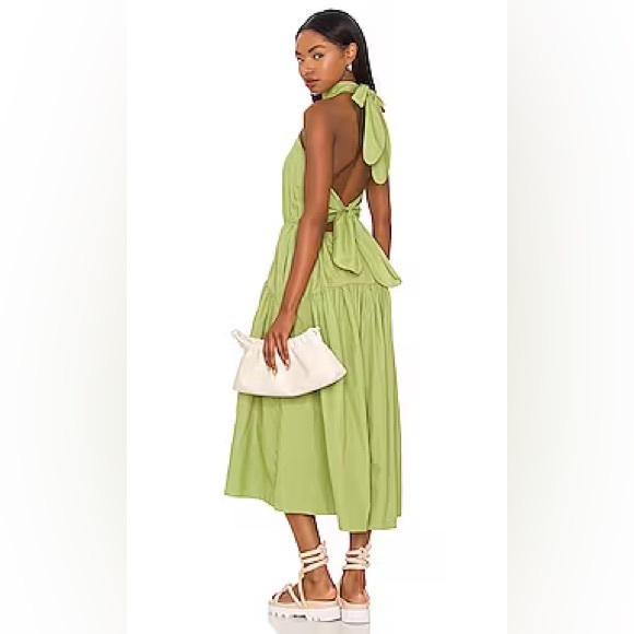 Vince Draped-Neck Halter Dress revolve small - Picture 4 of 4